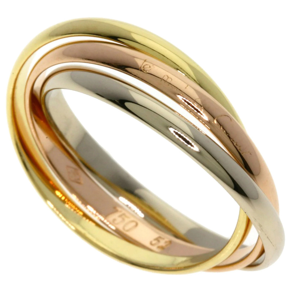 CARTIER 18k Gold Trinity Ring #52